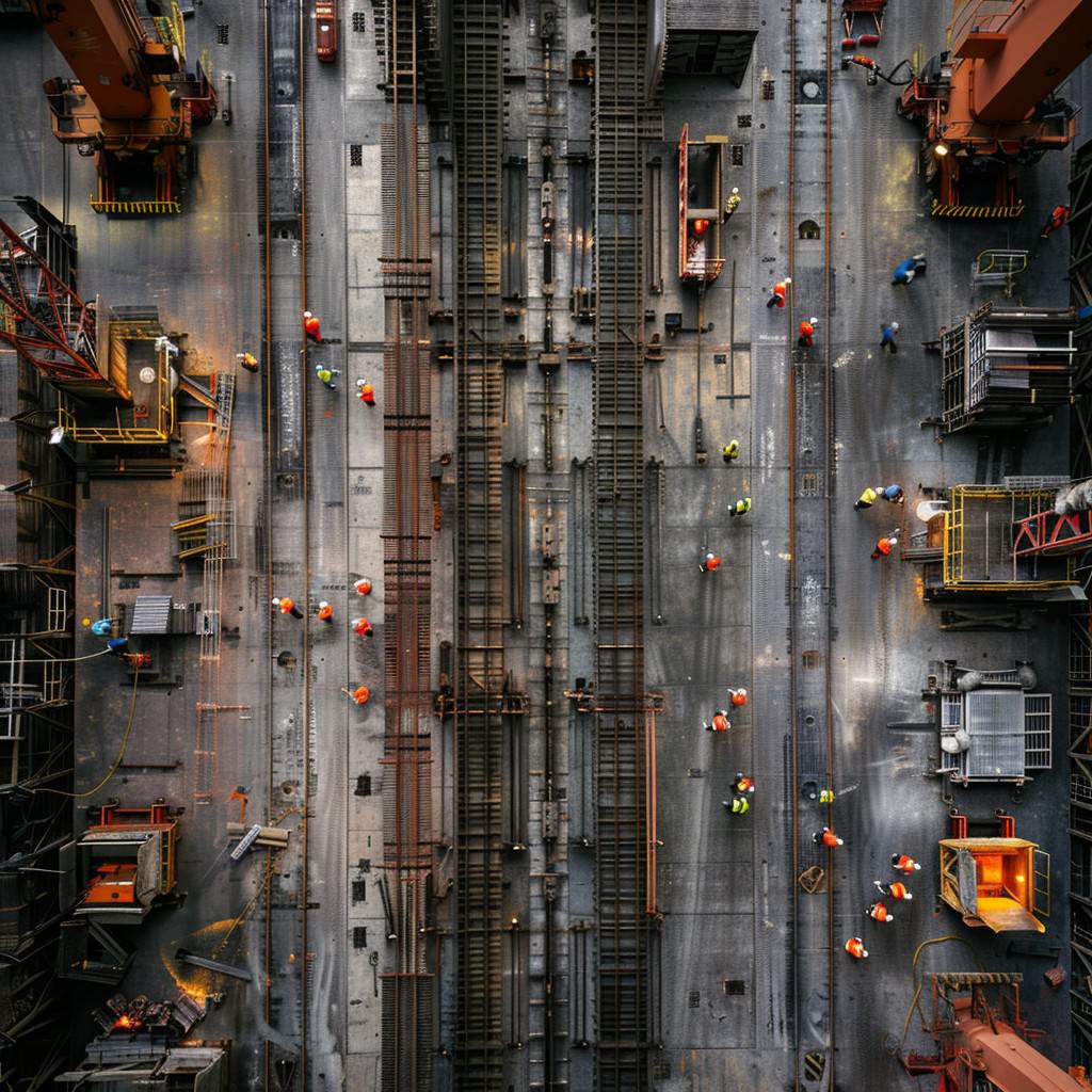 Construction site overview